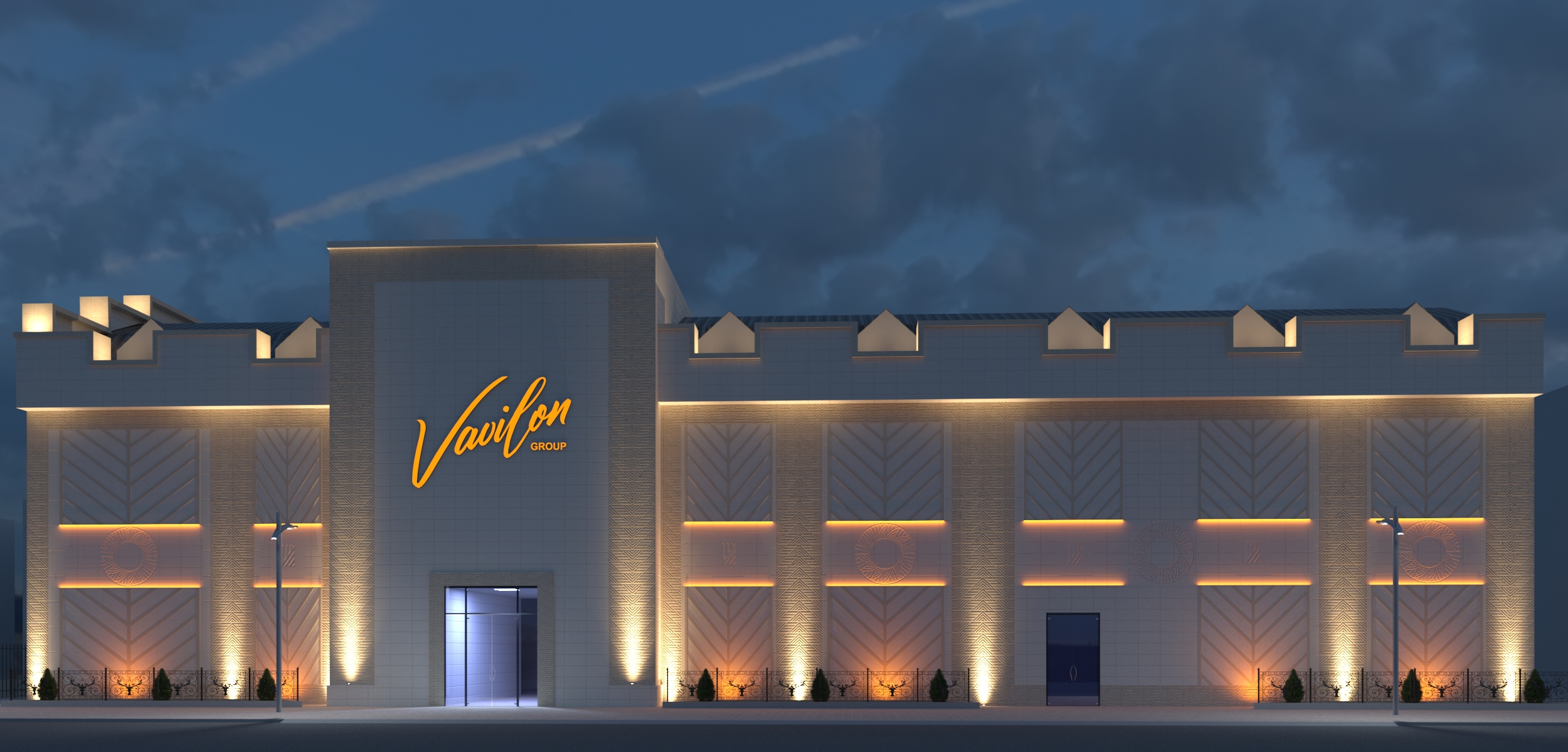 Подсветка фасада Vavilon Group Подсветка фасада Vavilon Group
